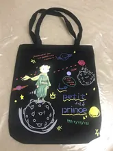 YXZ nuevo patrón de Principito bolsas de lona estilo japonés pequeño arte fresco bolso de hombro para las mujeres bolsas de compras Ins bolsa grande de Estudiante