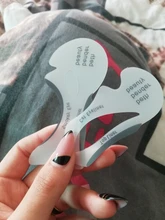 Beauty-plantillas de molde para cejas para mujer, 2 unids/lote, utensilio de maquillaje para ojos, delineador, plantilla moldeadora
