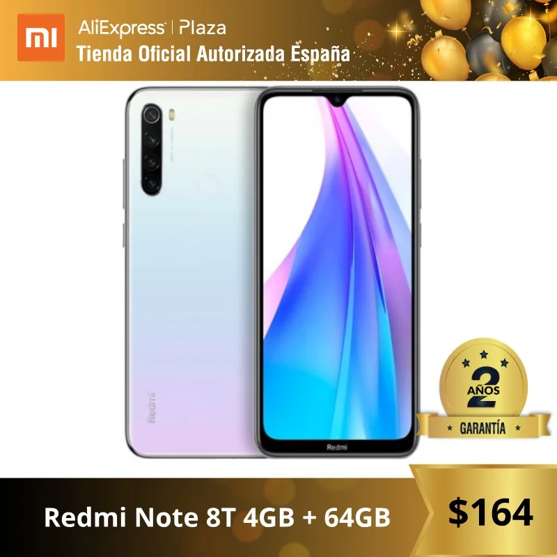  Note 8T (64GB ROM 4GB RAM 13MP Frontal Cámara Batería de 4000 mAh Android Nuevo Libre) [Teléfono Mo