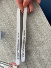 10 Uds. De limas de madera para uñas, 100/180 180/240 grises, bloque de amortiguación, limas profesionales para manicura y pedicura, herramientas de pulido
