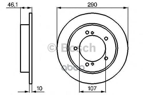 Тормозной Диск 0986478539 Bosch арт. 0986478539