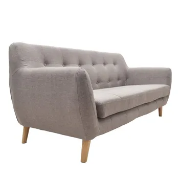 

SOFA 3 seater upholstered gray mole wooden leg 180X76X80