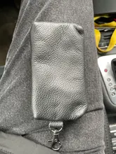 Funda de cuero para llaves de coche para hombre y mujer, carteras con llavero, funda para llaves, organizador de tarjetas