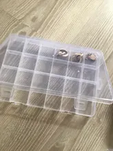 Yidensy-caja de almacenamiento de plástico transparente, caja cuadrada ajustable con ranura de 10/24 para joyas, cuentas, pendientes, organizador, 1 Uds.