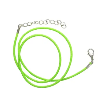 

4ar343 cord waxed with lock, 2mm, 43 cm. (light green)