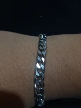 Pulsera de acero inoxidable para hombres y mujeres, pulseras de cadena de eslabones cubanos, Color dorado y plateado, joyería de moda al por mayor KBB10