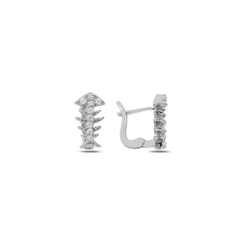

KUTAYDAN Zircon Earrings 925 Sterling Silver