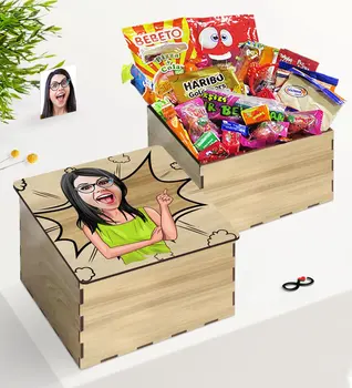 

Tailor-made In Wooden Box Lady Caricature Of Nostalgic Lezzetler Gift Seti-19