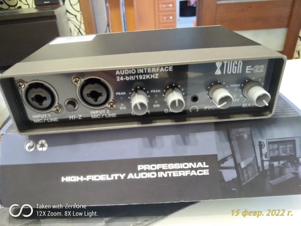 Звуковая карта XTUGA E22 с аудиоинтерфейсом, с контролем, для ...