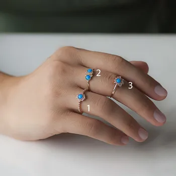 

Turquoise Stone Gold Ring 05-150-3YZ3685 (1 Number)