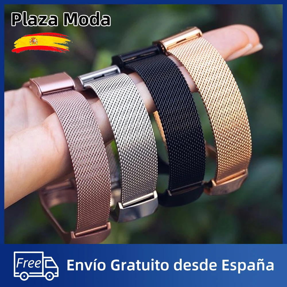Xiaomi Strap Mi band 5 4 3 Metal Bracelet Xiaomi Mi Band 4 Correa Mi Band 5 Strap Gold Silver Rose Gold Shipping from Spain afbeelding