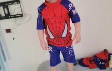 Traje de baño de manga corta para niños, 3 uds.