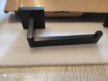 Robe Hook Paper-Holder Towel Rail-Bar-Rack Bar-Shelf Bathroom-Hardware-Set Tissue Black