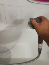 Bath-Head Shower Adjustable High-Pressure Stone Stream Negative-Ion Handheld Ce 