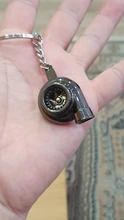 Llavero giratorio de turbina creativa, accesorio de Metal con modificación de coche, anillo automático, 1 Uds.