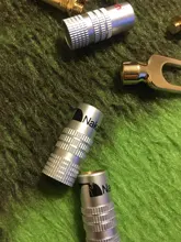 4 Uds chapados en oro Y en forma de Banana macho de Audio enchufes para altavoz tenedor con tornillo Spade conector de Cable para vinculante Post