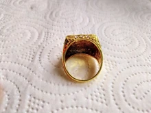 Anillo de moda FDLK para hombre, anillo de doble águila, Imperio Ruso, Punk, Color dorado, brazos del anillo grande ruso