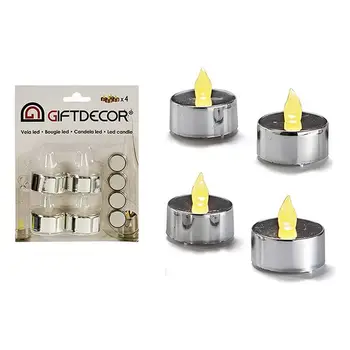 

LED Candle (4 Pieces) Silver