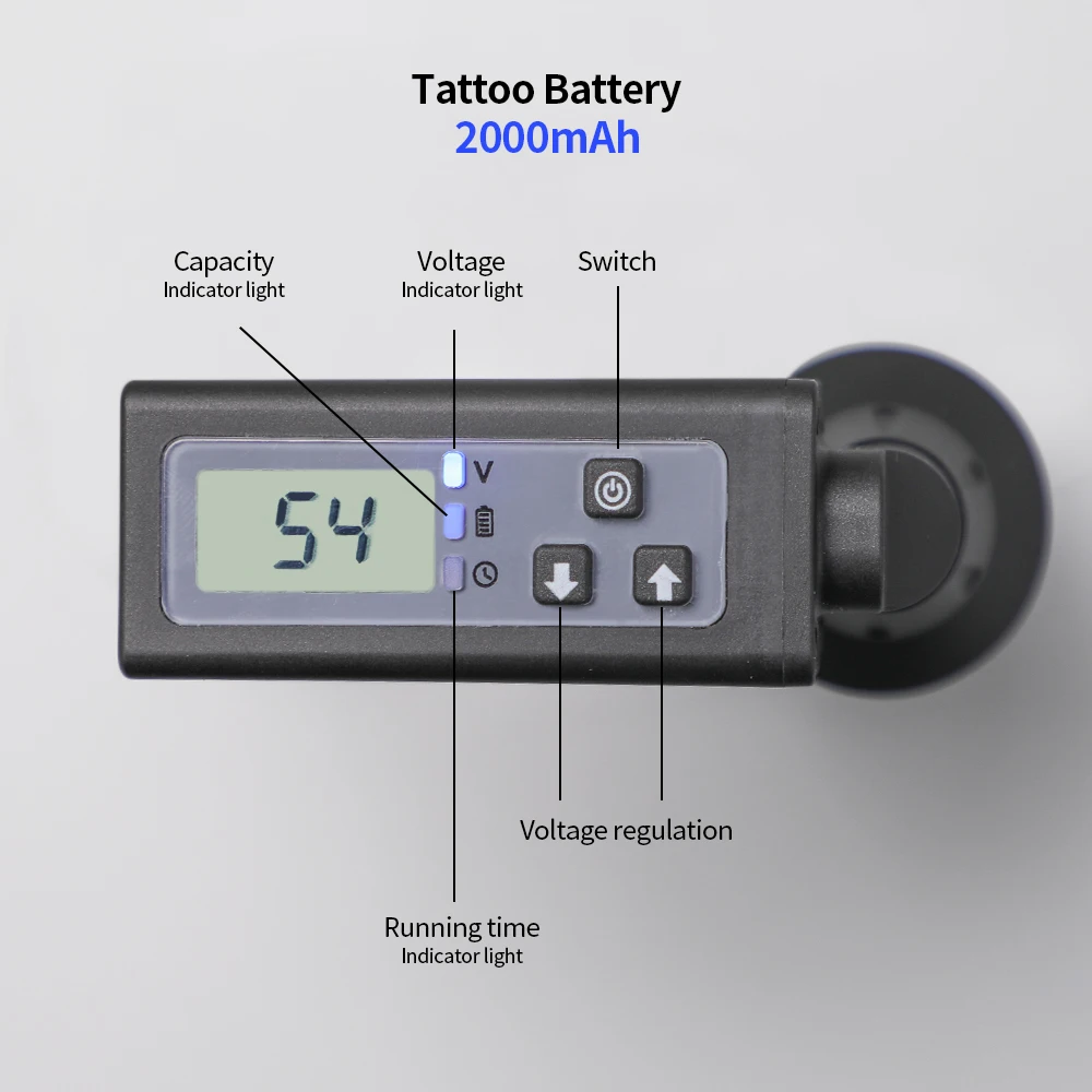 Беспроводной источник питания для татуировок DC& RCA Интерфейс 2000mAH литиевая батарея татуировочная машина принадлежности для татуировок