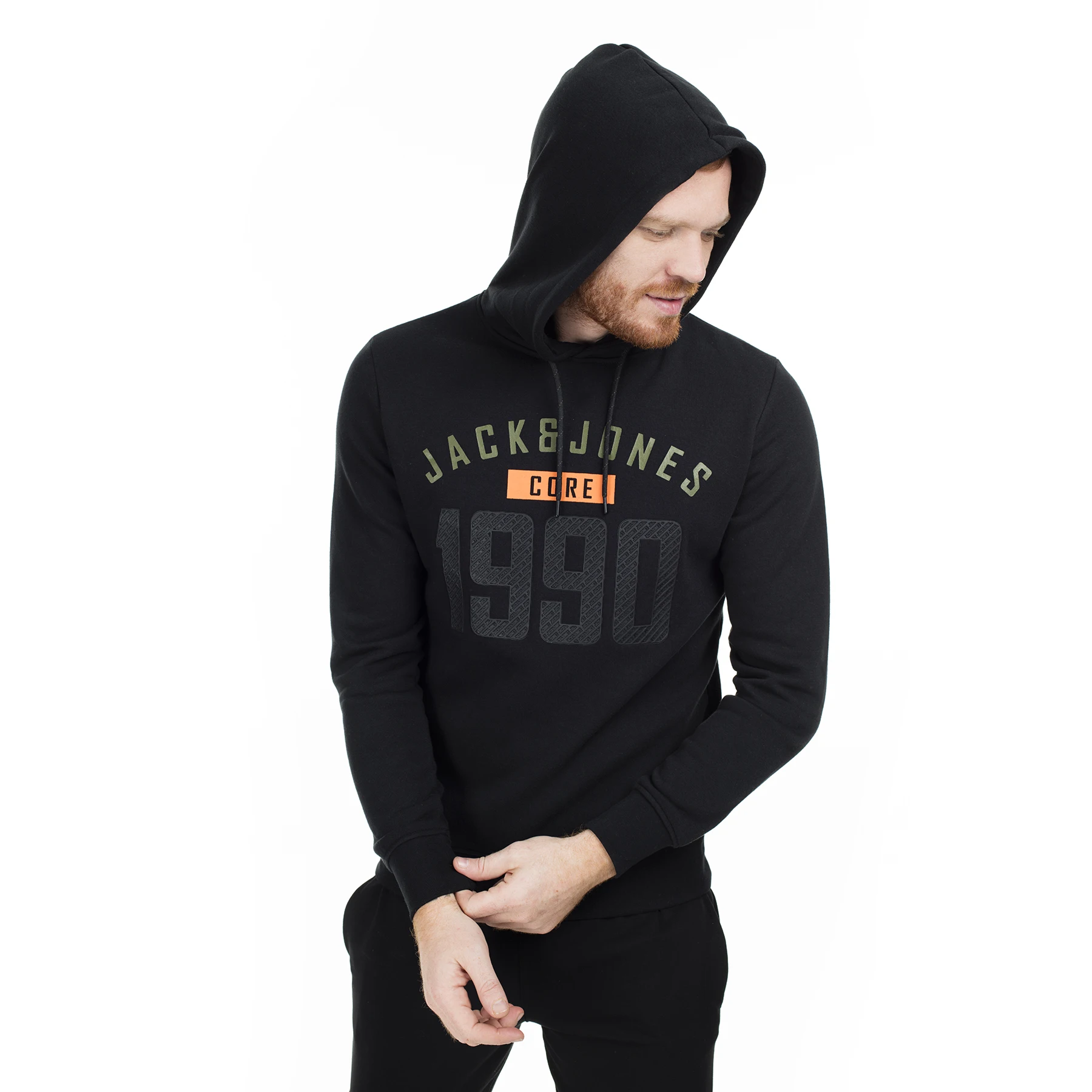Sudadera para hombre Jack \u0026 Jones Core Jcocarving 12162132|Sudaderas con  capucha y sudaderas| - AliExpress