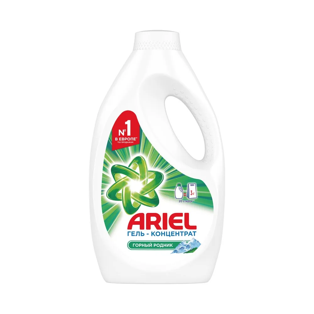 Гель для стирки Ariel Горный родник 20 стирок 1,3 л