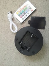 Lamp Base Table-Decor-Holder Light Night-Light-Replacement Usb-Cable Touch 3D Colorful