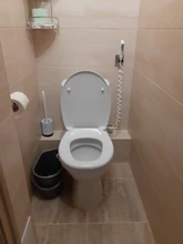 Handheld Toilet Bidet-Sprayer-Set Switch Cleaning-Tool Retractable Spring-Hose-Adapter