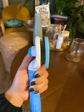 Slicker Brush Removes Grooming Comb Massage-Particles Dog Loose-Hair Self-Cleaning Circulation