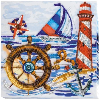 

Амв-007 set for embroidery with beads 'manning Dali' 20*20 cm