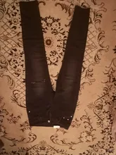 Pencil Jeans Ripped Trousers Long-Pants Mozuleva High-Waist Winter Female Denim Women