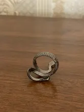 Anillo Punk liso para hombre y mujer, estilo europeo, serpiente, Cobra, corazón, Vintage, Mamba, joyería, alta calidad