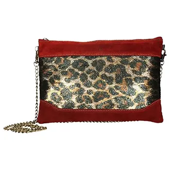 

Fancy shoulder bag, shoulder and hand handle, zipper closure, inner pocket, 28x19x2, Made in Spain (red)