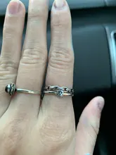 Anillos abiertos con cara feliz sonriente para mujer, anillos abiertos ajustables apilables de enlace, joyería trenzada, Color plateado antiguo Punk, A835