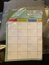 Calendario magnético mensual semanal, planificador de borrado en seco, suministros escolares/de oficina, novedad de 2020