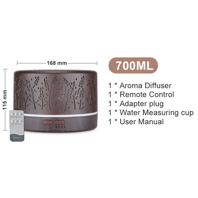 Ultrasonic USB Air Humidifier Aroma Diffusor Humidificador Essential Oils Remote Control Office Home Mist Difusor Purifier