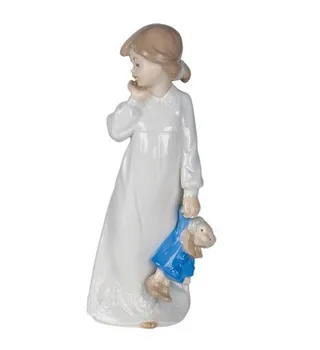 

NAO' BY LLADRO' LITTLE GIRL WITH DOLL 2001108 original