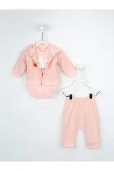 

Salmon Baby Girl 3 PCs Set