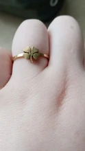 DOTIFI-Anillo de diseño de trébol para mujer, de acero inoxidable 316L, joyería de lujo para fiesta/boda R315