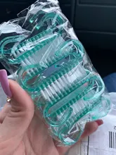 Cepillo para limpieza de uñas, herramientas de manicura de decoración de uñas, accesorios acrílicos, 10 Uds.