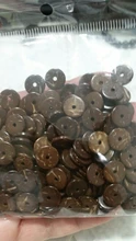 Beads Spacers Charms Coconut-Shell Jewelry-Making Diy Bracelet Flat Round Color Natural