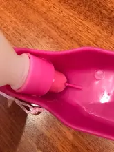 Botella de agua portátil de plástico para perros y mascotas, Bol plegable de viaje al aire libre, alimentador de agua potable, 250ml/500ml