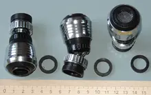 ZhangJi-grifo de ahorro de agua giratorio, conector de doble modo, grifo aireador de cocina, difusor, filtro burbujeador, boquilla de cabezal de ducha