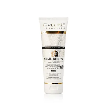 

Night Cream face mask Eveline Korean rituals "snail renew" modeling омолаживающий 60 + 50 ml