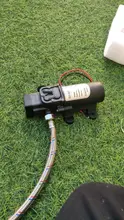 Mini bomba de agua de diafragma de 12V con interruptor automático, bomba de agua eléctrica de alta presión para lavado de coche, 60W, 5 litros por minuto, pulverizador automático de agua de 0.8Mpa