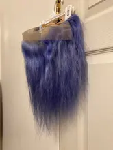 Remy-Peluca de cabello humano liso para mujer