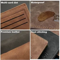 Men Wallets With Coin Bag Zipper 5