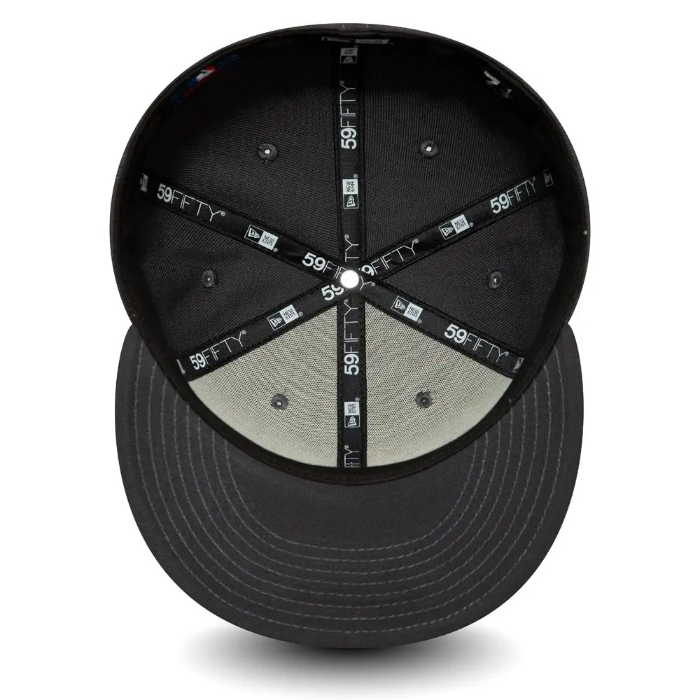 Кепка с козырьком New Era 59FIFTY Los Angeles Dodgers MLB Essential серая логотипом оранжевого цвета