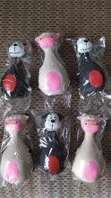 Toy Dog-Toy Latex Rubber Chewing Animal-Shape Squeaky Teeth-Cleaning Cow Cute Sound Cartoon