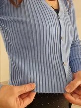 Neploe primavera recién Patchwork mujeres chaquetas 2021 moda jersey tejido para mujer de manga larga botones para Jersey 65057