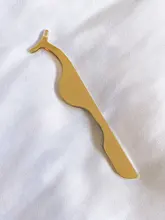 Pinzas para pestañas, rizador para maquillaje de color dorado de acero inoxidable, instrumentos cosméticos de belleza para mujer